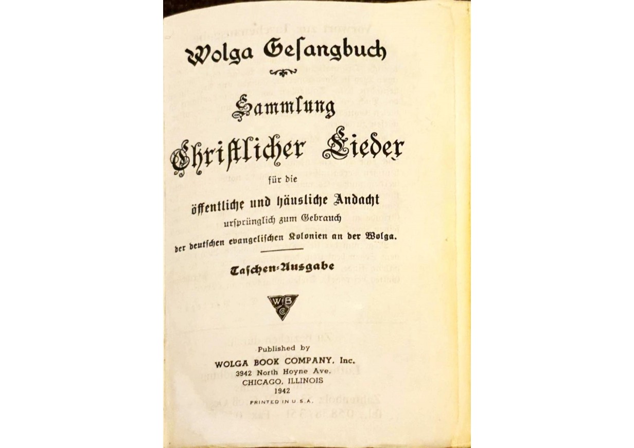 WOLGA GESANGBUCH - gothische Schrift